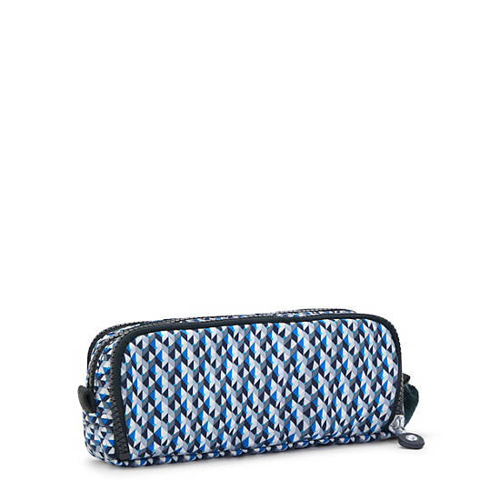 Kipling Gitroy Classic Printed Pencil Case Taske Blå | DK 1899VR